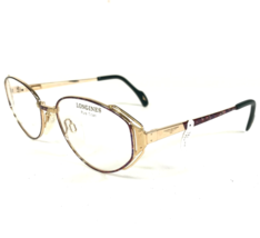 Longines Eyeglasses Frames 4540 656 Purple Marble Gold Round 2Pac 53-17-135 - $98.83