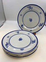 Set of 6 Spode GLOUCESTER Blue Dinner Plates Made in England both marks - £140.72 GBP