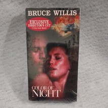 Color of Night  Bruce Willis Director&#39;s Cut (VHS, 1995) Extra 15 minutes Sealed! - £7.13 GBP