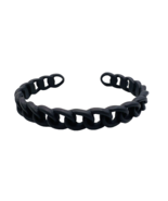 Black Brass Open Work Goth Cuff Bracelet - $34.96 CAD