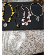 Vintage Jewelery Lot of 4 Colorful  Necklaces.  Very Nice and Unique - $31.49 CAD