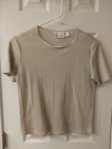 Ladies Top Small Beige, Kathie Lee Collection, Never Worn - $4.25
