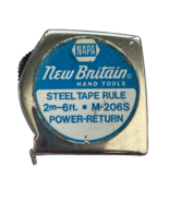 NAPA NEW BRITAIN Hand Tools 6&#39; Foot Steel M-206S USA Vintage Tape Measure - £19.43 GBP