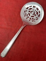 Oneida Carnival Tomato Serving SPOON Flatware Pierced Simeon George Rogers A14 - $17.33