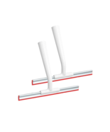 (Lot of 2) Shower Squeegees White and Red, Kitchen, Bathroom, Windows, (... - £10.98 GBP