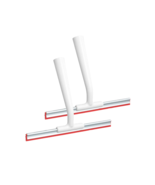 (Lot of 2) Shower Squeegees White and Red, Kitchen, Bathroom, Windows, (... - $13.97