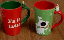 Christmas Holiday Mug - Choose From Snowman or Fa La Latte-BRAND NEW see... - $9.99