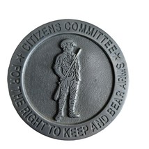 Belt Buckle Citizens Committee For The Right To Keep And Bear Arms Western Vtg - £7.89 GBP