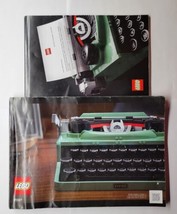 Lego 21327 Typewriter Instruction Manual And Letter Pad Booklets - £38.91 GBP