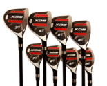 CUSTOM MADE XDS HYBRID GOLF CLUBS 3-PW SET GRAPHITE +2&quot; OVER STIFF - $489.99