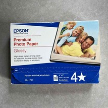 Epson Premium Glossy Photo Paper, 4&quot; x 6&quot;, Pack Of 100 Sheets New Sealed - £11.37 GBP