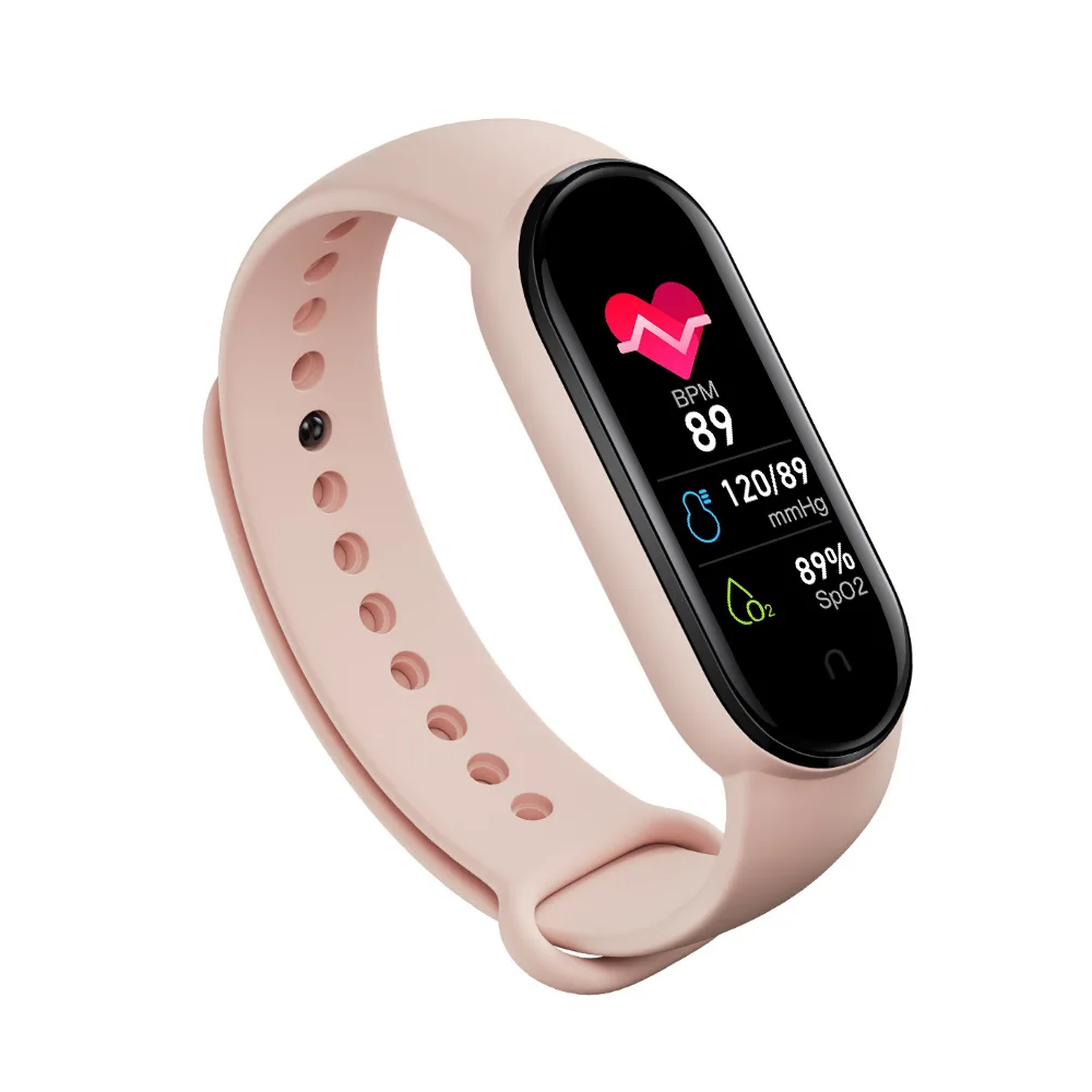 M6  Smart  Smart celet Watch Men Women Fitness Tracker Heart Rate Bluetooth Smar - £129.71 GBP