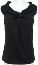 MAX MARA Black Sweater Top Shirt Blouse Cotton Spandex Pullover Sleevele... - £56.77 GBP