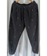 Jordan Essentials AOP Fleece Pants Mens Size L Black All Over Print U4 - $59.63 CAD