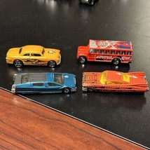 Lot of 4 Hot Wheels 1988 Bus 2000 Shoe Box 2001 Sentinel 400 Limo Custom... - £11.72 GBP