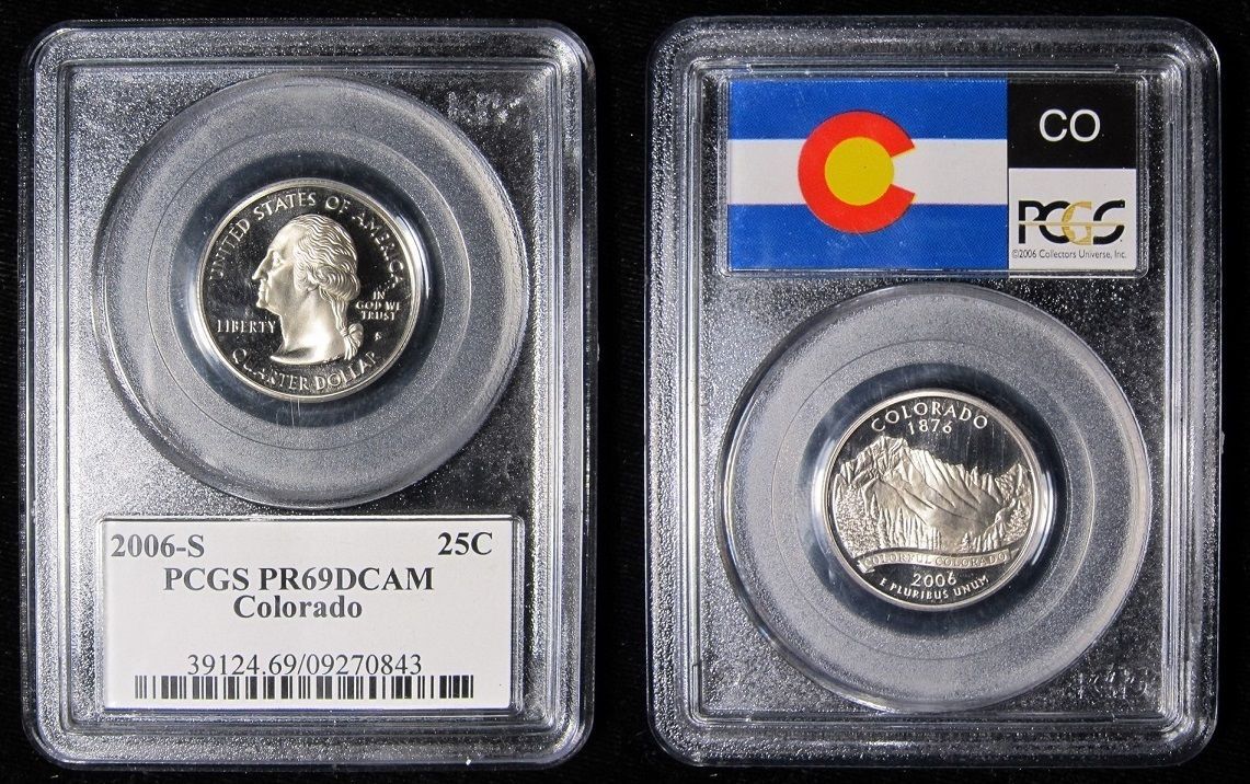 2006-S COLORADO QUARTER-PCGS PR69 DEEP CAMEO 20160030 - $14.19