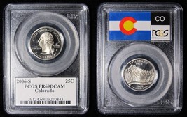 2006-S COLORADO QUARTER-PCGS PR69 DEEP CAMEO 20160030 - £11.10 GBP