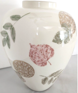 Lenox Vase Burnished Leaves Collection Nature&#39;s Impressions Vintage 9&quot; M... - $83.36 CAD