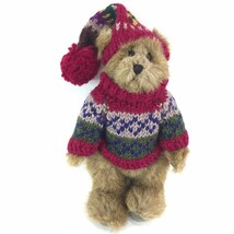 Boyds Bears Eden Jointed Plush Bear Stuffed Animal w Knit Sweater &amp; Hat ... - £12.65 GBP