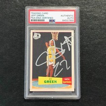 2007 TOPPS 1957-58 #115 Jeff Green Signed Card AUTO PSA/DNA Slabbed Sonics - £39.33 GBP