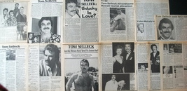 Tom Selleck ~ Fourteen (14) B&amp;W Vintage Articles From 1982-1989 ~ Clippings - £7.52 GBP