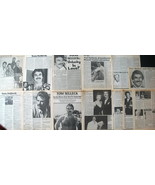TOM SELLECK ~ Fourteen (14) B&amp;W Vintage ARTICLES from 1982-1989 ~ Clippings - $10.07
