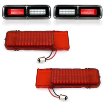 Red LED Rear Tail Brake Stop Light Lamp Lenses Pair for 68 1968 Chevy Camaro - £51.07 GBP