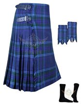 Scottish Men&#39;s Traditional 8 Yard Kilt Spirit of Scotland Tartan KILTS Package - £30.73 GBP