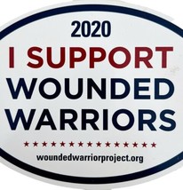 I Support Wounded Warriors Project Magnet Oval Military Veterans 2020 E55 - £15.61 GBP