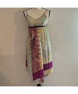 Simply Vera Vera Wang Dress Sleeveless Triangle Handkerchief Hem Waterco... - £11.59 GBP