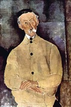 Portrait of Monsieur Lepoutre by Amadeo Modigliani - Art Print - £17.29 GBP+