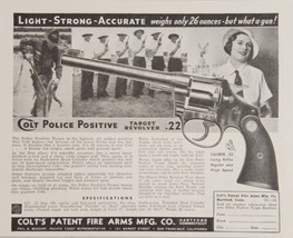 1935 Print Ad Colt Police Positive .22 Target Revolvers Hartford,Connect... - £14.08 GBP