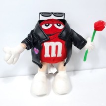 M&amp;M&#39;s Chocolate Candy Red Valentine Rose Plush Stuffed Animal M And M 8i... - £15.81 GBP