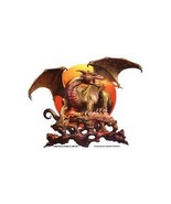 Dragon Sun Decorative Sticker Decal By Boris Vallejo &amp; Julie Bell - $15.20 CAD