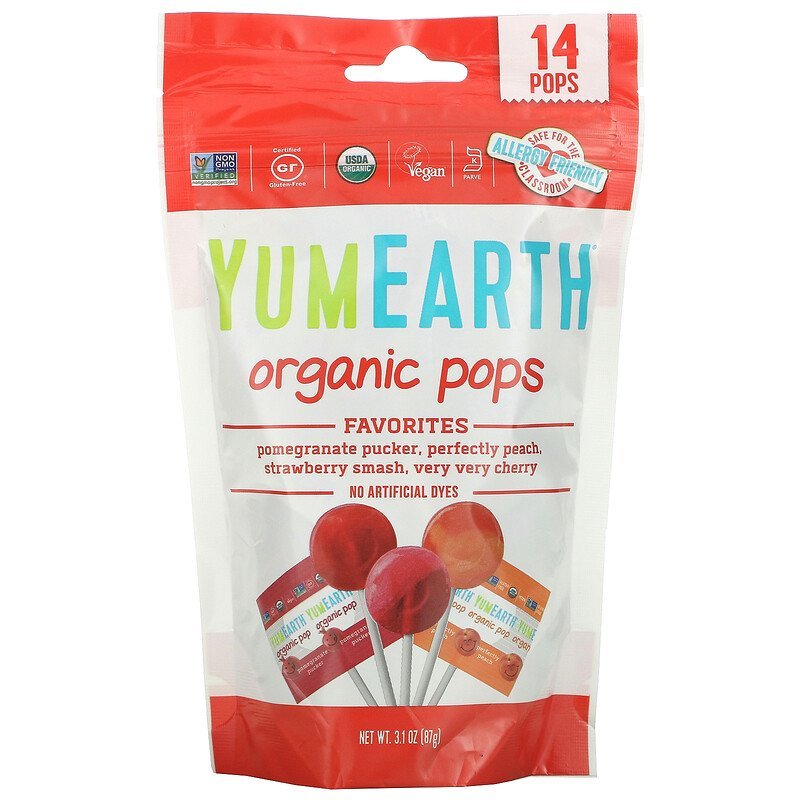 YumEarth Organic Pops Assorted Flavors 14 Pops 3 Oz - $10.00