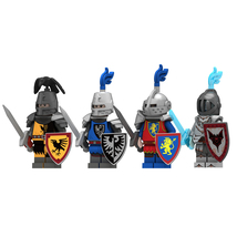 4pcs Custom Medieval Assortment Knights Minifigure Building Blocks - £8.38 GBP