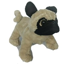Ganz Webkinz Lil Kinz Tan Pug Puppy Dog Stuffed Animal HS105 No Code 7&quot; - £14.00 GBP
