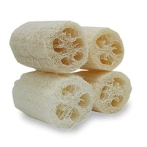 4&quot; Natural Loofah Exfoliating Body Sponge Scrubber For Skin Care In Bath Spa Sho - $15.99