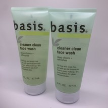 2 Pk Basis Cleaner Clean Face Wash Oil Free Soap Free Gel Deep Clean Refresh 6oz - £67.10 GBP