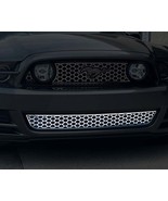 2010-2014 MUSTANG HONEYCOMB LOWER FRONT GRILLE OVERLAY | POLISHED STAINL... - £128.33 GBP