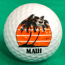 Golf Ball Collectible Embossed Sponsor Maui Hawaii Made USA - $7.13