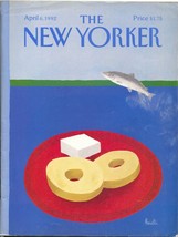 New Yorker Magazine April 6 1992 Heidi Goennel Lars Gustafsson Edith Oliver - $6.80