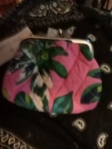 Vera Bradley Tropical Paradise Kiss Coin Purse NWT - $462.77 MXN