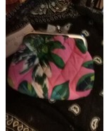 Vera Bradley Tropical Paradise Kiss Coin Purse NWT - £19.23 GBP