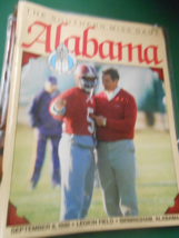 ALABAMA FOOTBALL  Media Guide-Vs. Southern Mississippi Sept 8,1990 - £15.18 GBP