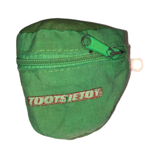 Tootsietoy Vintage “Made In Taiwan” Green Miniature Fanny Pack W/ Zipper - £6.35 GBP