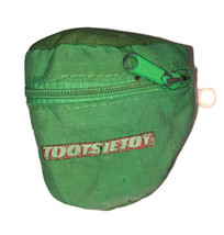 Tootsietoy Vintage “Made In Taiwan” Green Miniature Fanny Pack W/ Zipper - £6.49 GBP