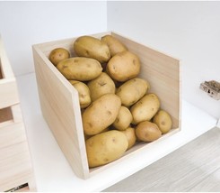 Idesign Renewable Paulownia Wood Collection Open Front Storage Bin,, Natural - $32.95