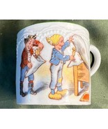 Old Antique German Porcelain Bed Bug Naughty Boys Pillow Prank Tea Cup G... - $24.95 CAD