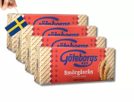 4 Boxes of Göteborgs Kex Smörgåsrån Original  Swedish Crispy Delight! Cr... - $19.88